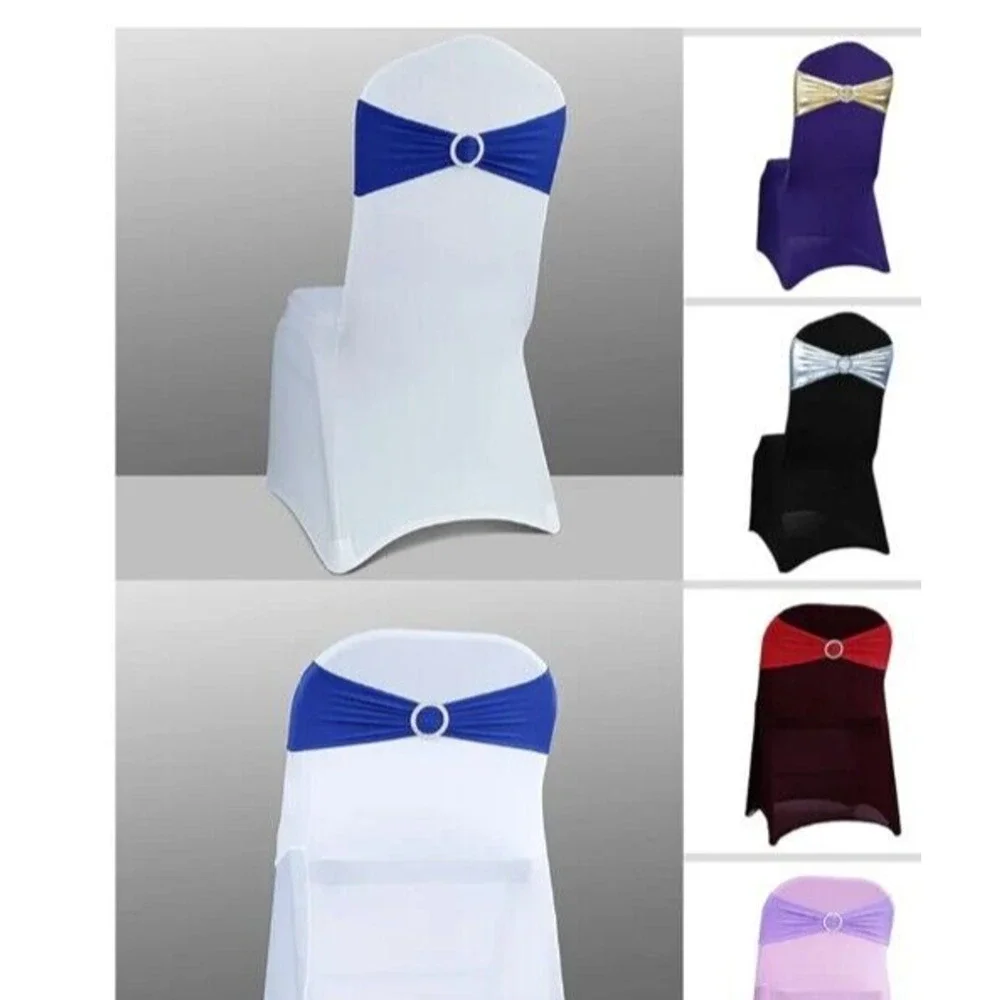 White Spandex chair covers, pack of 20 chair covers, white